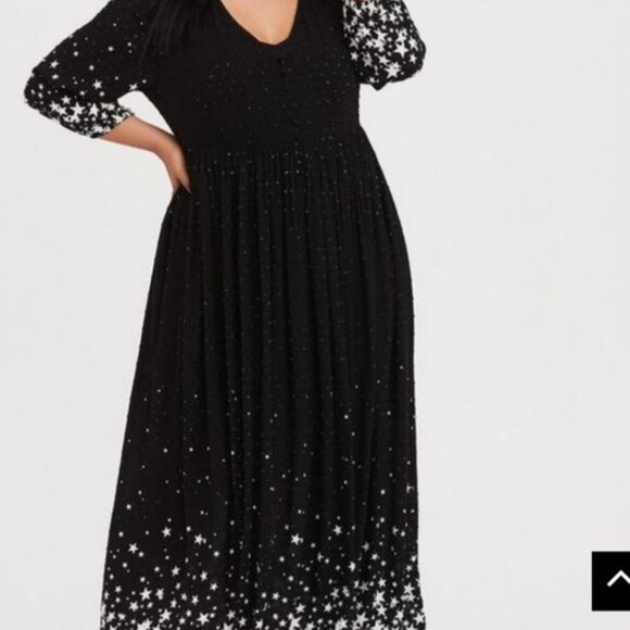 Torrid Maxi Clip Dot Dress - Picture 1 of 6